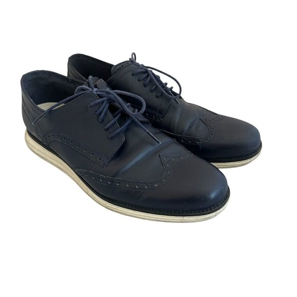 Cole Haan Original Grand Shortwing Oxford Dress Shoes Navy Lace-Up Size 11 Men\'s main image 10